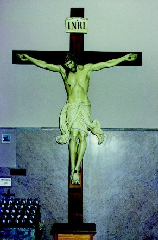 Crucifix at Holy Cross-Immaculata church