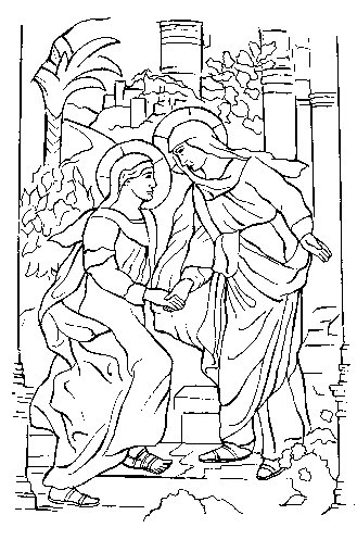 The Visitation - Shepherds of Christ Rosary Coloring Book