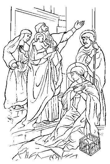 The Presentation - Shepherds of Christ Rosary Coloring Book